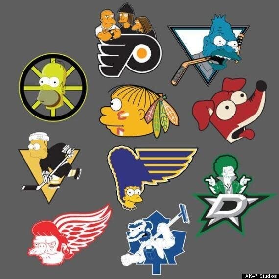 Simpsonized NHL Logos Are Cromulently Funny (PHOTOS) | HuffPost Canada News