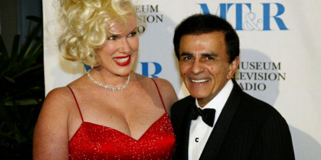 BEVERLY HILLS, CA - NOVEMBER 10: (TABS OUT, HOLLYWOOD REPORTER OUT) Jean and Casey Kasem pose before the Museum of Television & Radio's Annual Los Angeles Gala on November 10, 2003 at the Beverly Hills Hotel in Beverly Hills, California. (Photo by Doug Benc/Getty Images)