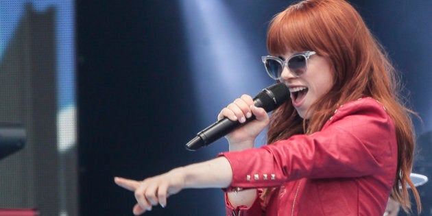 OTTAWA, ON - JULY 01: Carly Rae Jepsen performs during Canada Day celebrations on Parliament Hill on July 1, 2013 in Ottawa, Canada. (Photo by Mark Horton/WireImage)