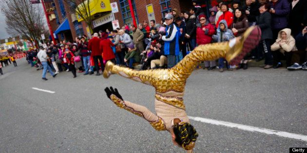 [UNVERIFIED CONTENT] Performers performs during the Chinese New Year Parade at Chinatown in Vancouver