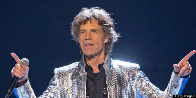 ANAHEIM, CA - MAY 18: Mick Jagger of the Rolling Stones performs at Honda Center on May 18, 2013 in Anaheim, California. (Photo by Paul A. Hebert/FilmMagic)