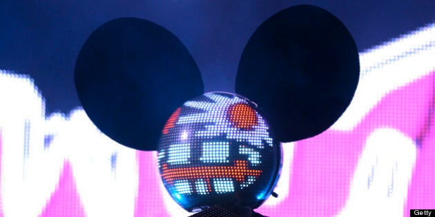 MIAMI, FL - MARCH 23: Deadmau5 performs at the Ultra Music Festival on March 23, 2013 in Miami, Florida. (Photo by Tim Mosenfelder/Getty Images)