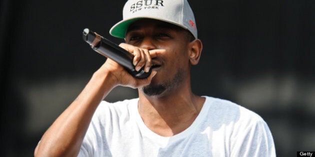 LONDON, UNITED KINGDOM - JULY 13: Kendrick Lamar performs on day 2 of the Yahoo! Wireless Festival at Queen Elizabeth Olympic Park on July 13, 2013 in London, England. (Photo by Joseph Okpako/Getty Images)