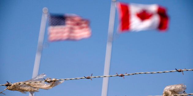 Canada, US Border Concept