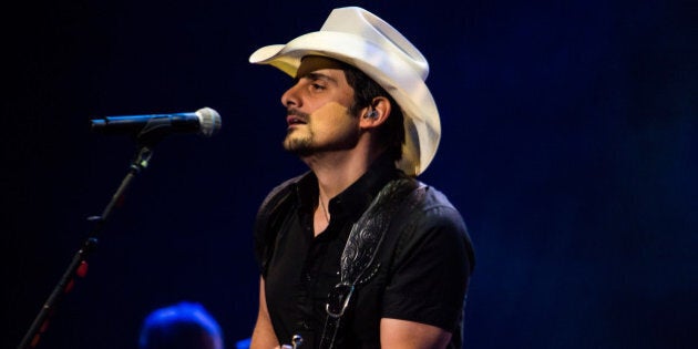 AUBURN HILLS, MI - NOVEMBER 23: Brad Paisley performs at The Palace of Auburn Hills on November 23, 2013 in Auburn Hills, Michigan. (Photo by Scott Legato/Getty Images)