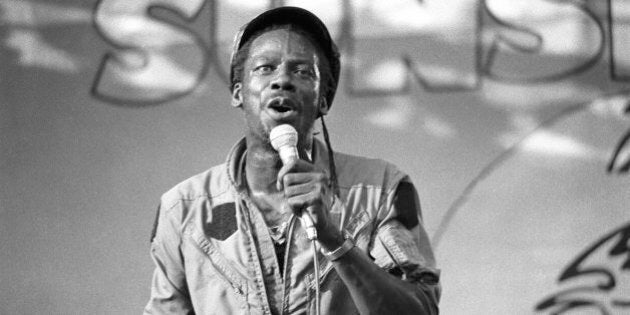 Leroy Sibbles performing at Reggae Sunsplash at Crystal Palace, London on 1 July 1984. (Photo by David Corio/Redferns)