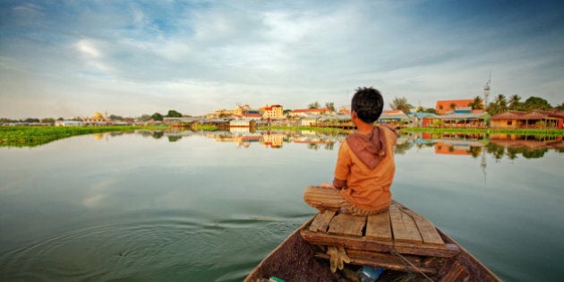 Boy on boat