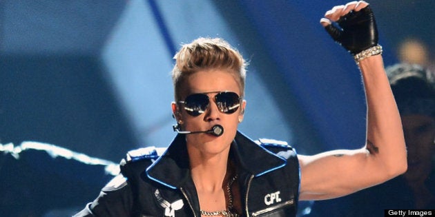 LAS VEGAS, NV - MAY 19: Singer Justin Bieber performs during the 2013 Billboard Music Awards at the MGM Grand Garden Arena on May 19, 2013 in Las Vegas, Nevada. (Photo by Ethan Miller/Getty Images)