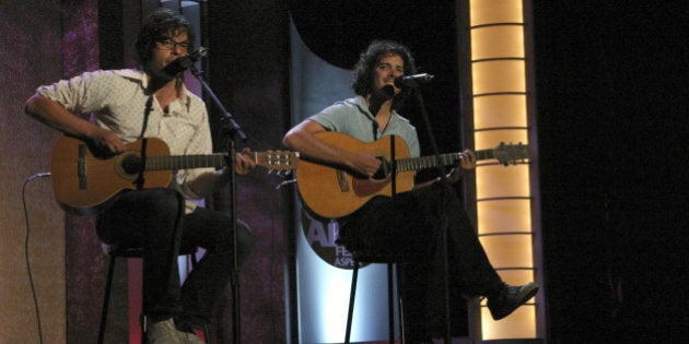 Bass Ale award recipients for Best Alternative performance, 'Flight of the Concords': Bret McKenzie and Jemaine Clement at the Wheeler Opera House in Aspen, Colorado (Photo by Amy Tierney/WireImage)