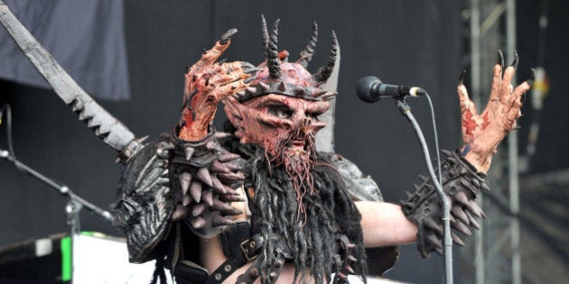 Oderus Urungus of GWAR performs on day three of the Download Festival at Donington Park on June 12, 2011 in Castle Donington, England. (Photo by Shirlaine Forrest/WireImage)