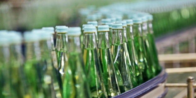 mineral water production, bottling plant