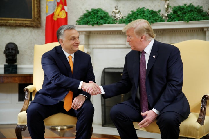 "I know he’s a tough man, but he’s a respected man," President Donald Trump said of Hungarian Prime Minister Viktor Orbán.