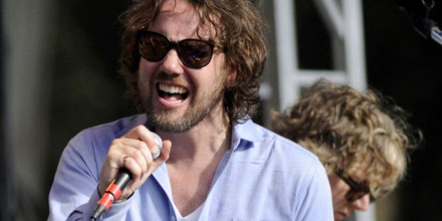 SAN FRANCISCO, CA - OCTOBER 1: Kevin Drew of Broken Social Scene performs as part of the Hardly Strictly Bluegrass Festival in Golden Gate Park on October 1, 2011 in San Francisco, California. (Photo by Tim Mosenfelder/Getty Images)