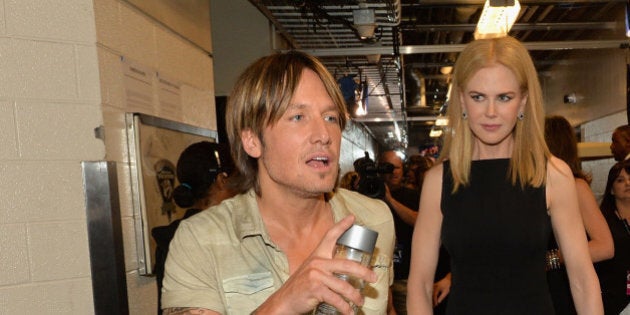 NASHVILLE, TN - JUNE 05: Keith Urban and Nicole Kidman attend the 2013 CMT Music awards at the Bridgestone Arena on June 5, 2013 in Nashville, Tennessee. (Photo by Rick Diamond/Getty Images)