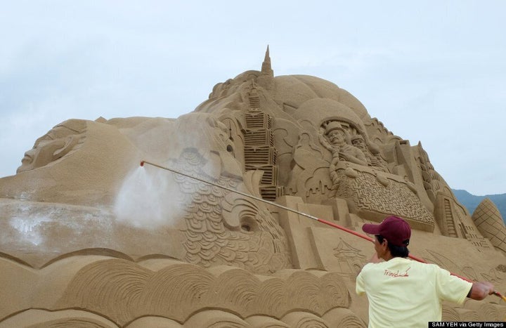 2024 Private Full Day Fulong International Sand Sculpture Tour in Taipei