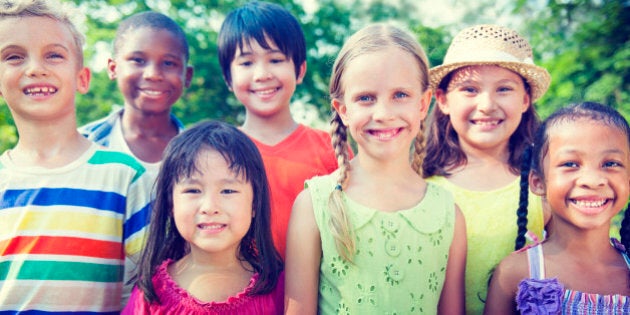 Group of Children Smiling Concept