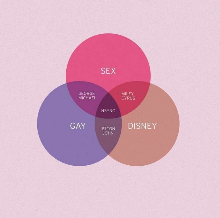 venn diagram nsync is where sex disney and gay meet why did john venn invent the venn diagram