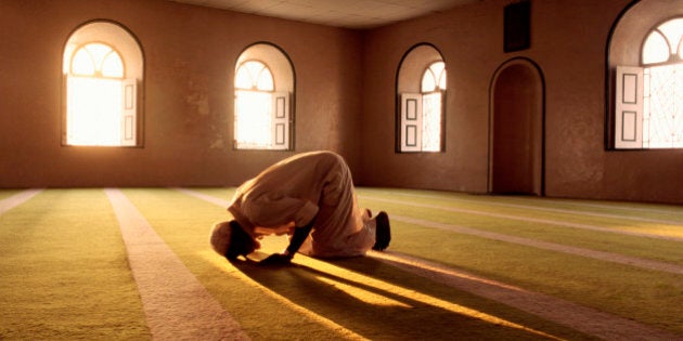 Islam is the predominant religion the length of the East African coast from Mozambique to Arabia. Mosque interior at dawn. Ilha de Mocambique (Island of Mozambique), Mozambique, East Africa. 8th November 2008