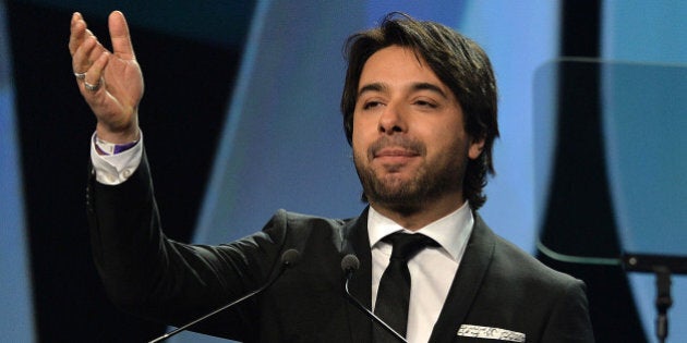 WINNIPEG, MB - MARCH 29: Jian Ghomeshi the host of the Juno Awards Gala on March 29, 2014 in Winnipeg, Canada. (Photo by Jag Gundu/Getty Images)