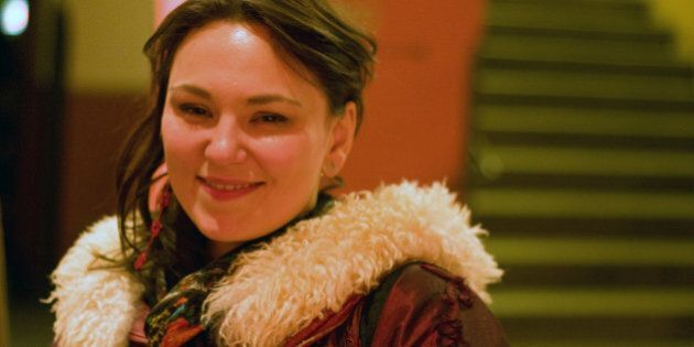 PRAGUE, CZECH REPUBLIC - MAY 18: Inuit singer Tanya Tagaq poses backstage after her concert at Palac Akropolis on May 18, 2010 in Prague, Czech Republic. (Photo by Kuba Morc/isifa/Getty Images)