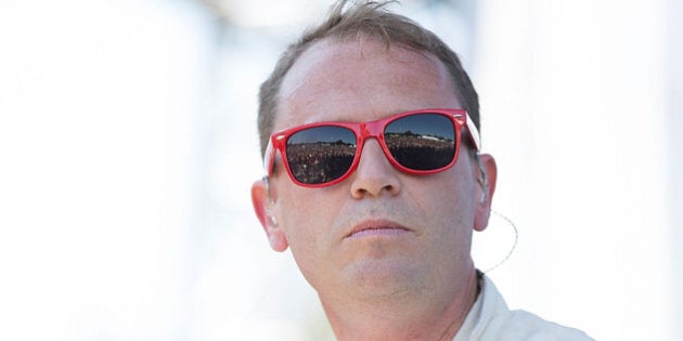 AUSTIN, TX - OCTOBER 14: Musician Torquil Campbell of Stars performs on stage during day three of the...