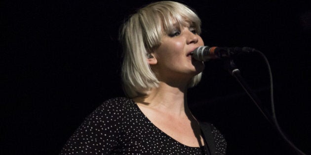 BARCELONA, SPAIN - NOVEMBER 03: Sharin Foo of The Raveonettes performs in concert at Music Hall on November 3, 2014 in Barcelona, Spain. (Photo by Xavi Torrent/Redferns via Getty Images)