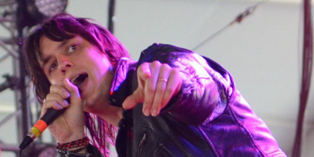Julian Casablancas performs at the 2014 Coachella Music and Arts Festival on Saturday, April 12, 2014, in Indio, Calif. (Photo by Scott Roth/Invision/AP)