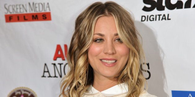 Kaley Cuoco arrives at the LA Premiere of