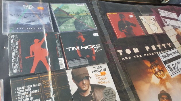 Midnight Shine CDs alongside Tom Petty's album.