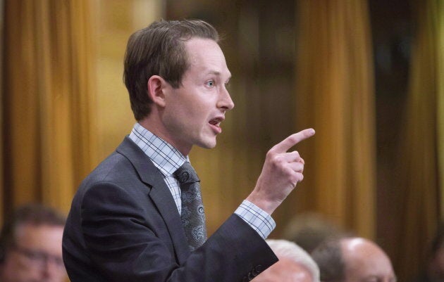 Conservative MP Michael Cooper rises during question period on Parliament Hill in Ottawa on Oct. 6, 2016.