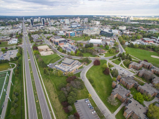 View of the University of Waterloo campus.