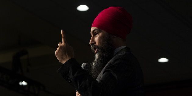 NDP Leader Jagmeet Singh speaks at the Broadbent Summit in Ottawa on March 29, 2019.