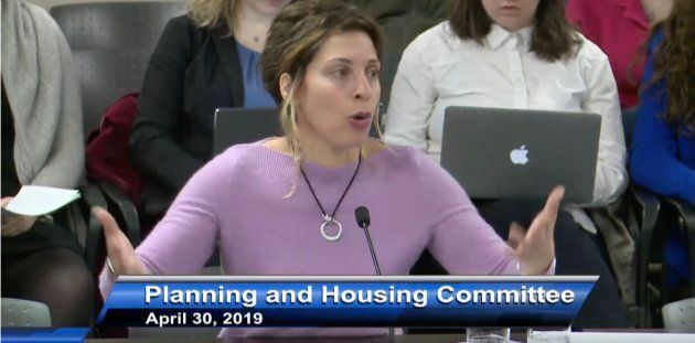 Leilani Farha, of the United Nations at City of Toronto's Planning and Housing Committee April 30, 2019.