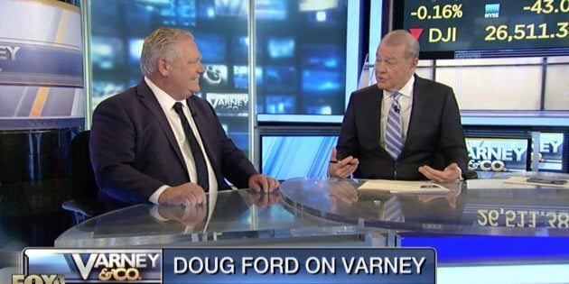 Ontario Premier Doug Ford appears on Fox Business show