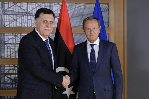 Rencontre entre le président du conseil européen Donald Tusk et le chef du gouvernement...