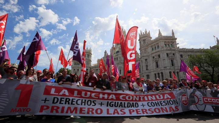 Manifestación del Primero de Mayo de 2019 en Madrid.