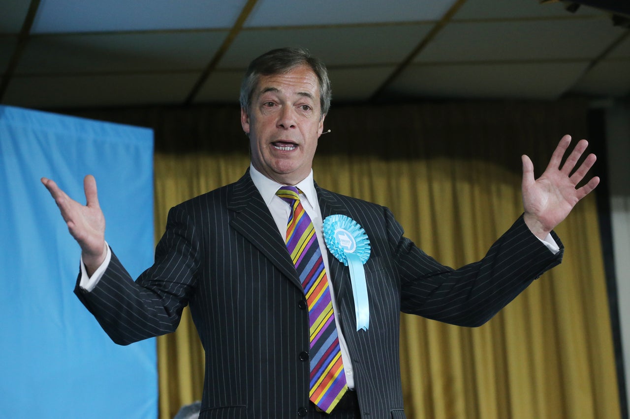 Brexit Party leader Nigel Farage