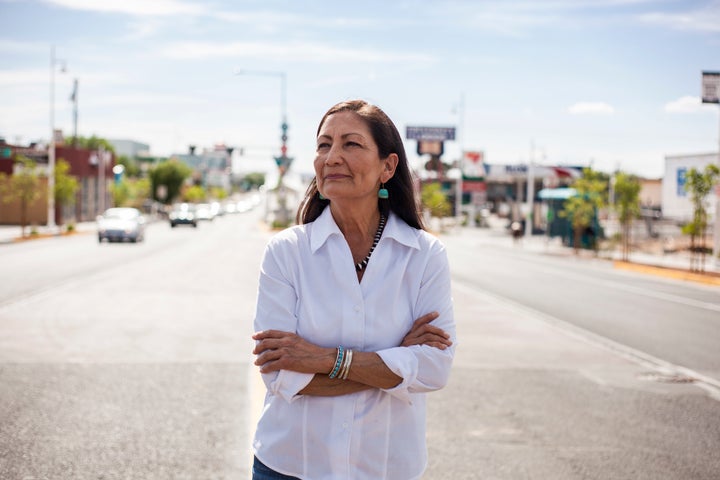 Rep. Deb Haaland (D-N.M.), one of just two Native American congresswomen in history, said it's time to update the way Native people are portrayed in artwork around the Capitol building.