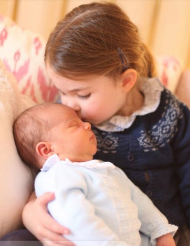 Princess Charlotte with her brother Prince Louis on her third birthday in a photo taken by the Duchess of Cambridge last May 2 at Kensington Palace.