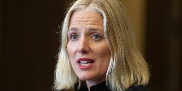 Environment and Climate Change Minister Catherine McKenna speaks in the House of Commons foyer in Ottawa on May 3, 2019.