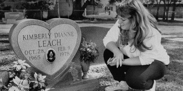 Lisa Williams visiting the grave of her best friend Kimberly Leach, the 12-year-old girl who was Ted Bundy's last victim.