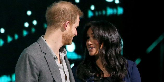 The Duke of Sussex and the Duchess of Sussex during his visit to WE Day UK at the SSE Arena in Wembley, London.