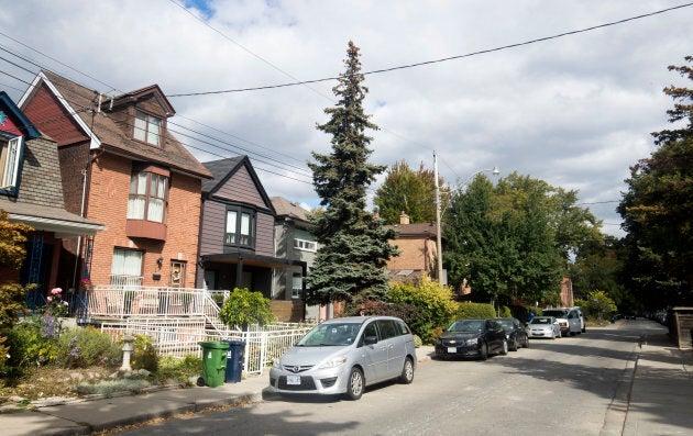 A general view of Yarmouth Road in Toronto close to where Meghan Markle lived.