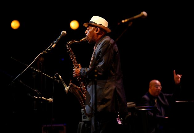Saxophone player Archie Shepp performing at Grande Halle de La Villette in Paris on September 7, 2010.