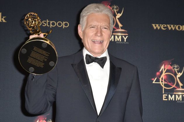 Alex Trebek poses at the 46th Annual Daytime Emmy Award on May 5, 2019.