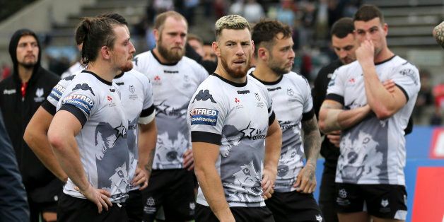The Toronto Wolfpack after losing to the London Broncos at Lampport Stadium on Oct. 7,