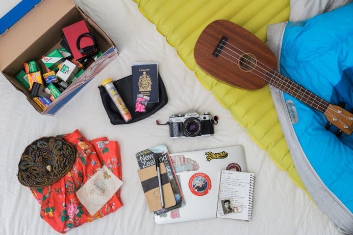 Some of the belongings Kayla Isomura chose to pack for her Suitcase Project.