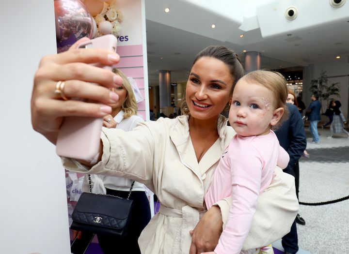 Sam Faiers and her daughter.