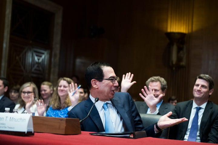 Treasury Secretary Steve Mnuchin testified before the Senate Appropriations Committee on Wednesday.