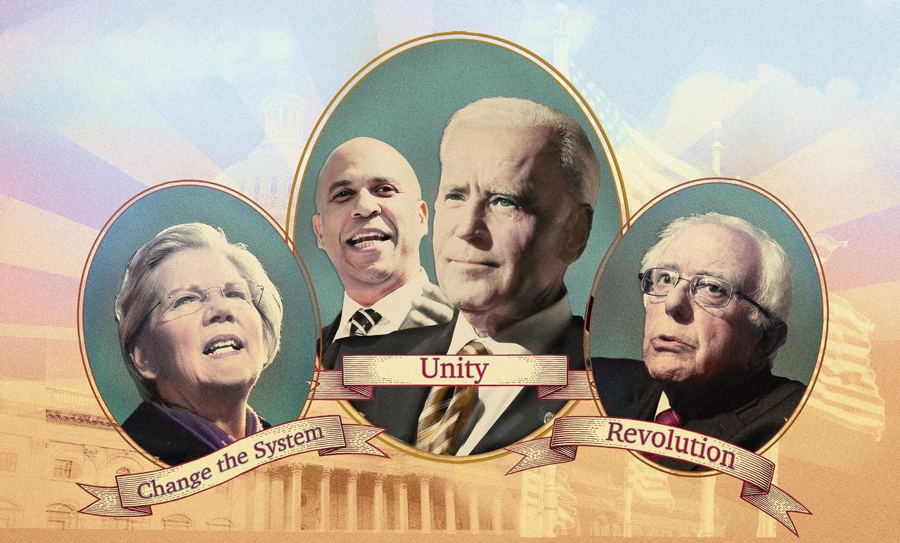 Warren the Fighter, Booker and Biden the Uniters, and Bernie the Revolutionary.